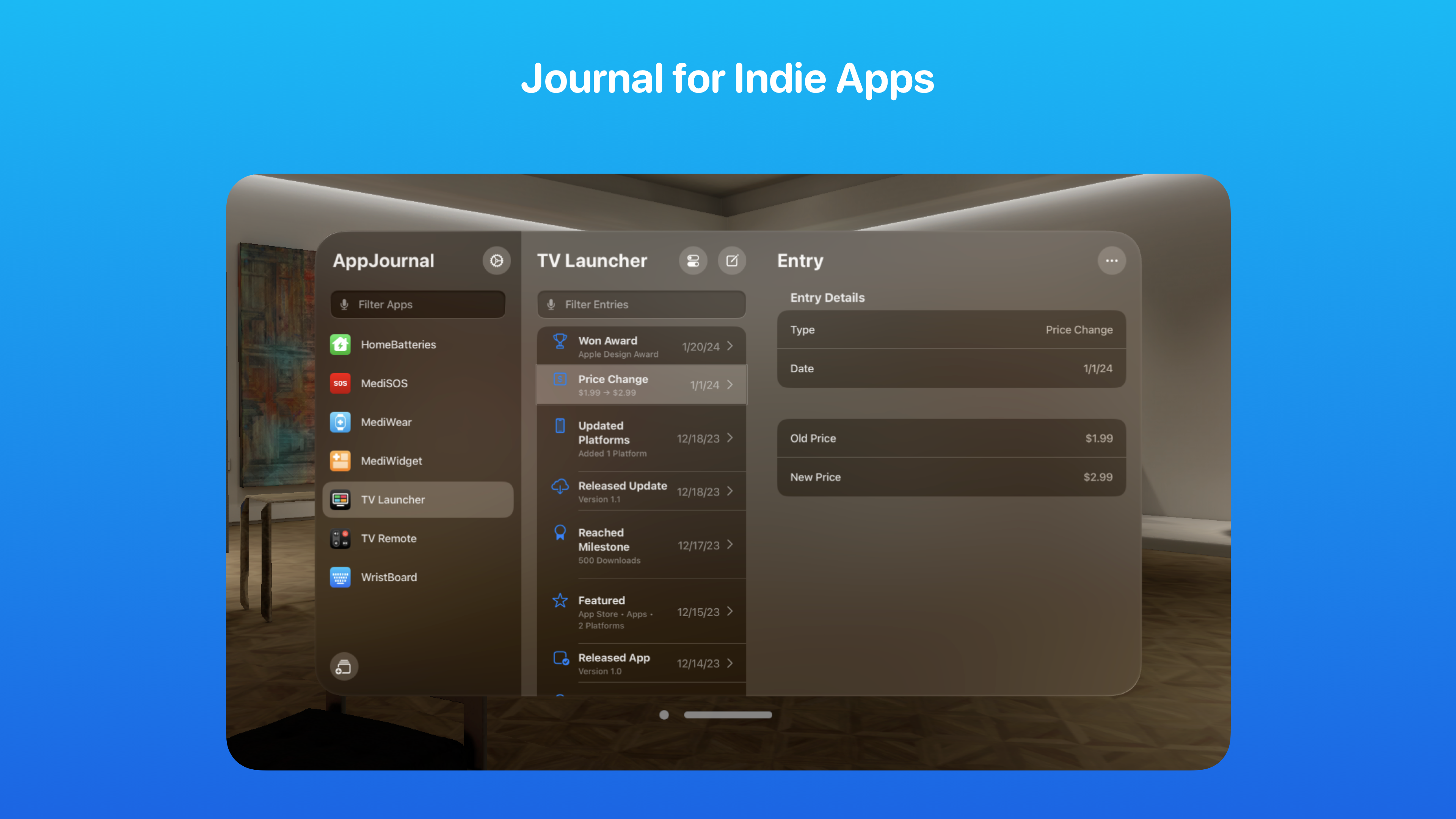 AppJournal Screenshot