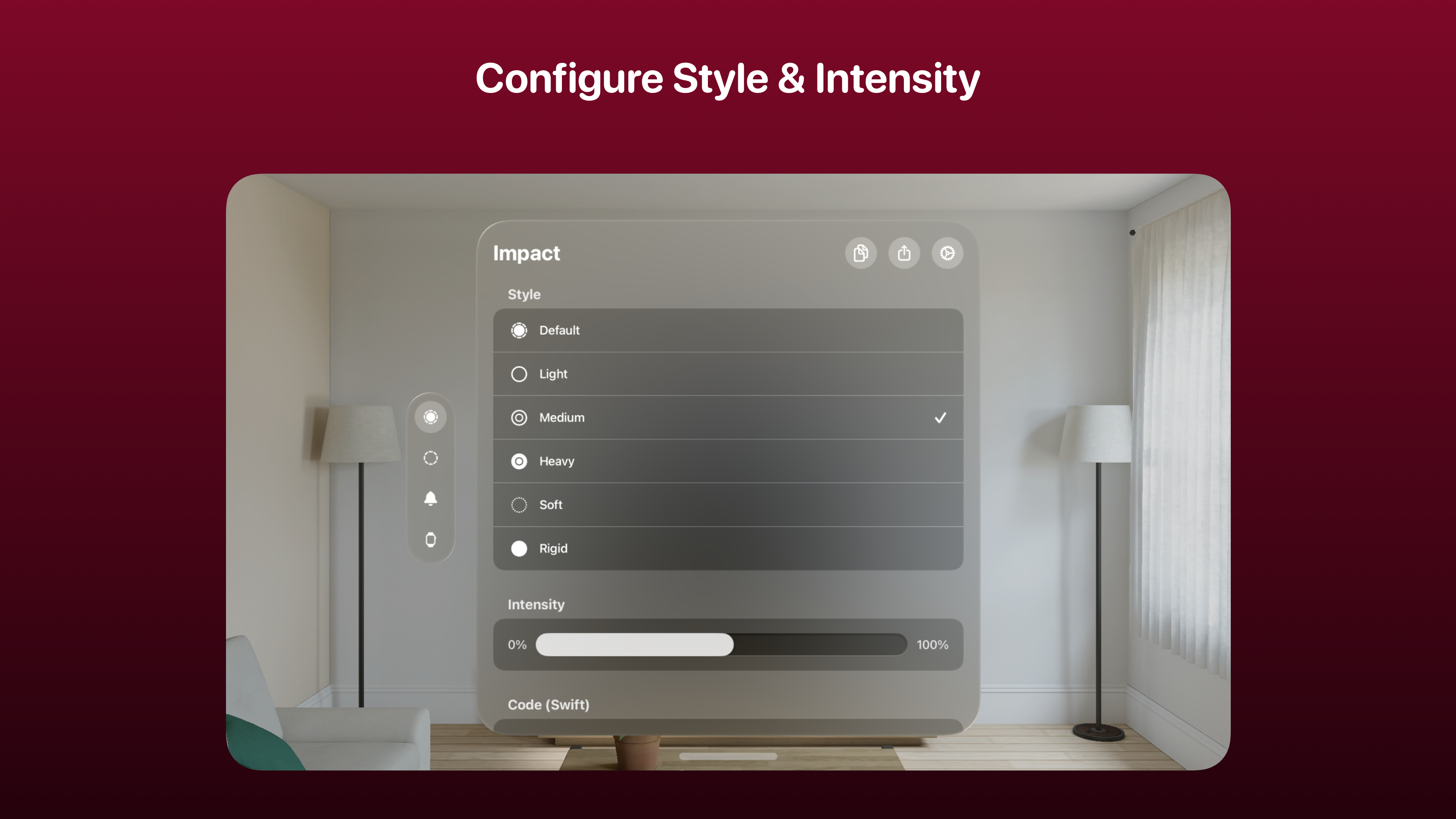 Haptics Screenshot