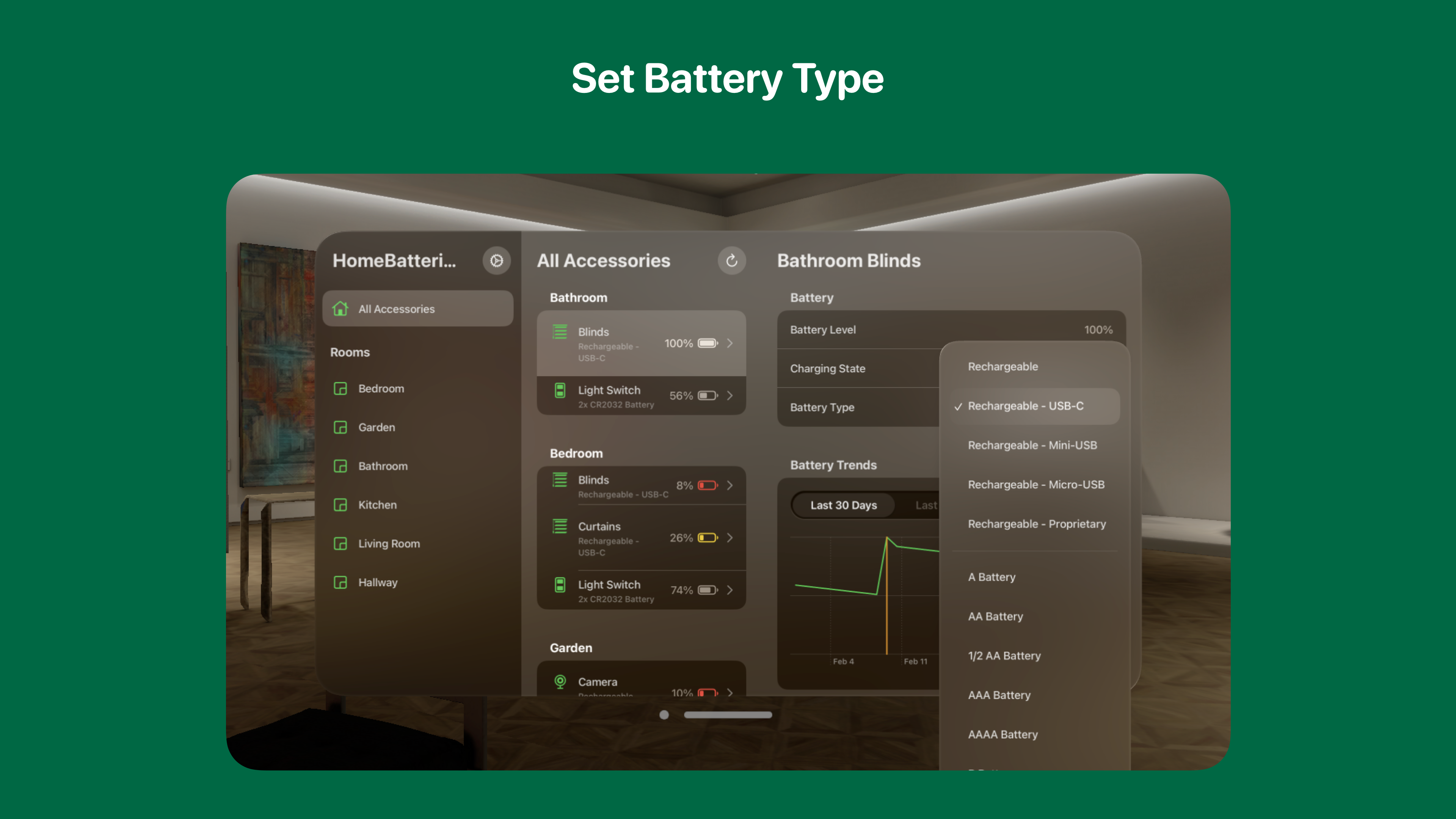 HomeBatteries Screenshot