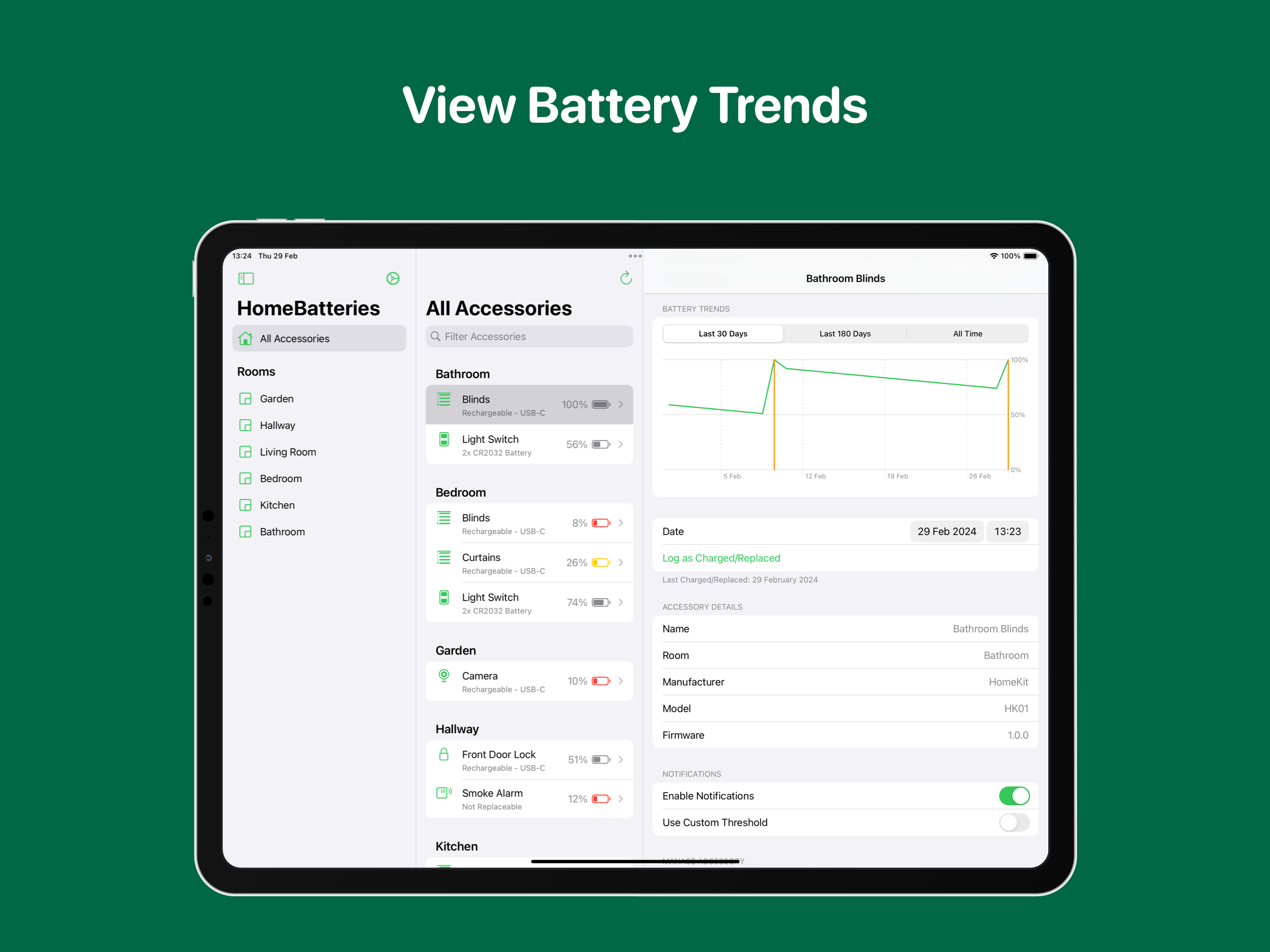 HomeBatteries Screenshot