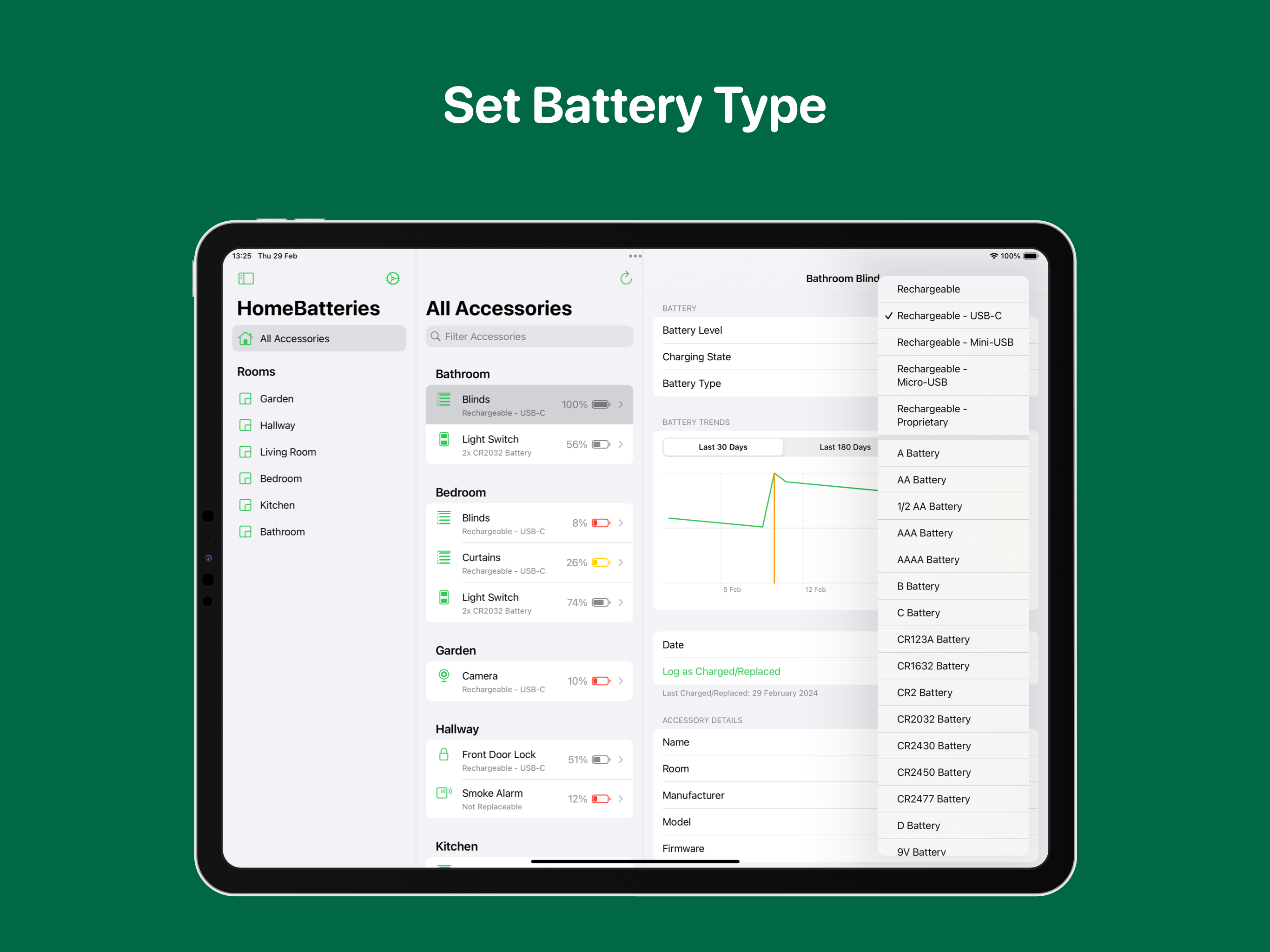 HomeBatteries Screenshot