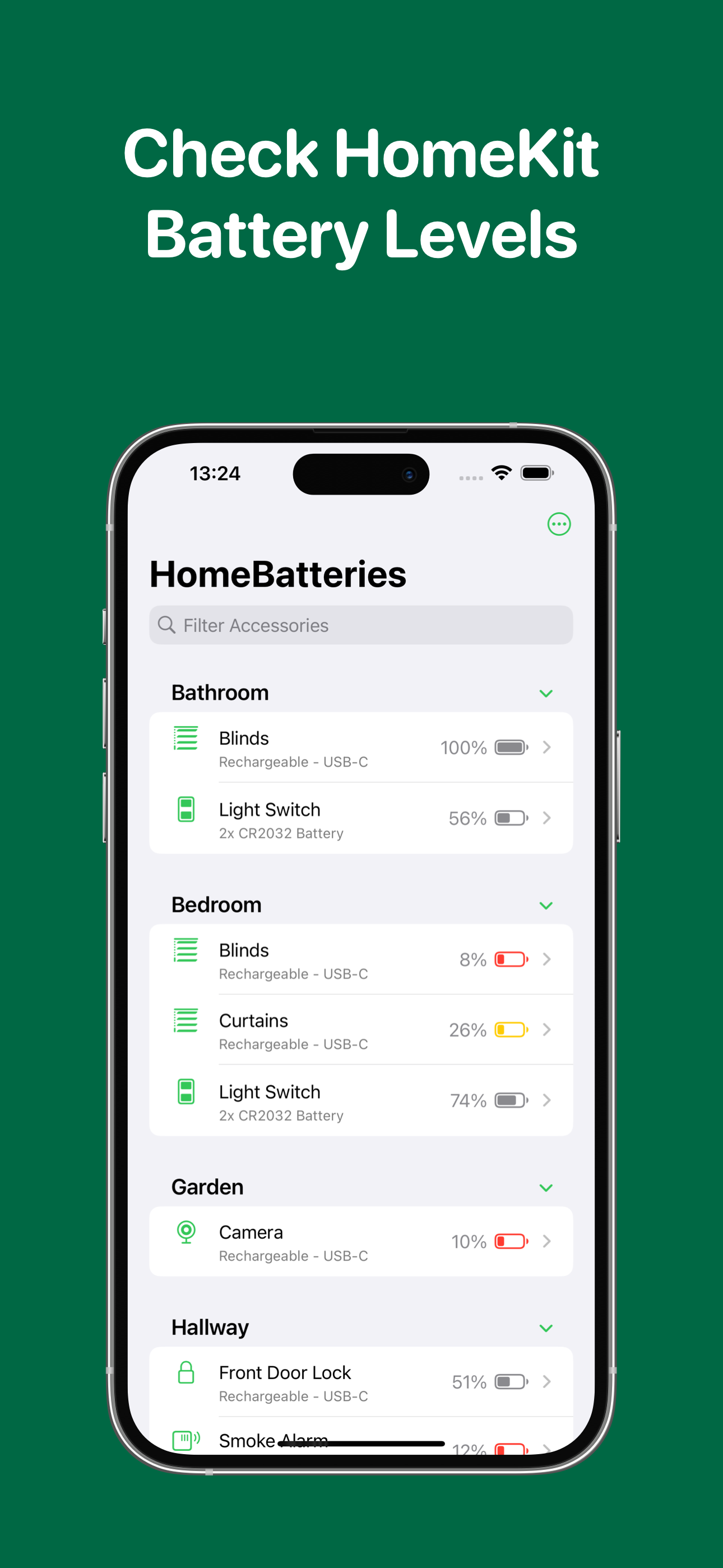 HomeBatteries Screenshot