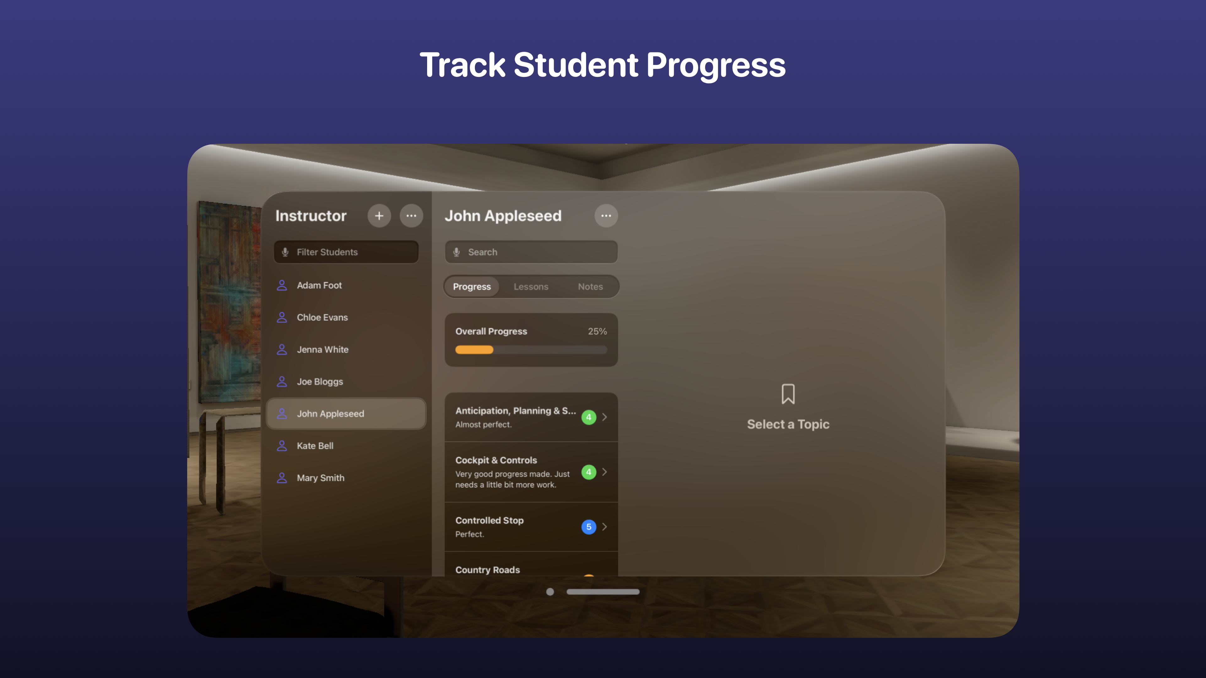 Instructor Screenshot