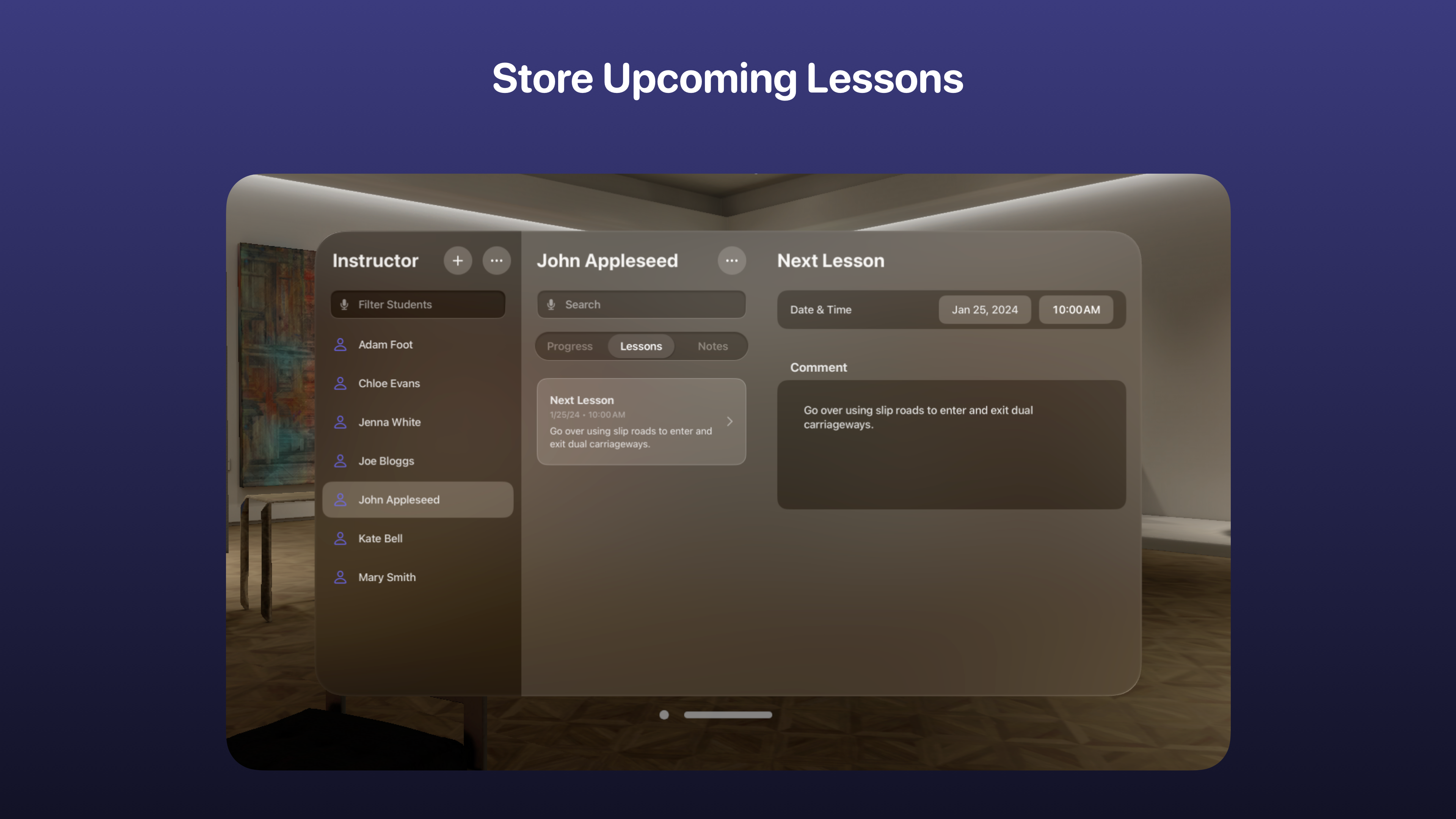 Instructor Screenshot