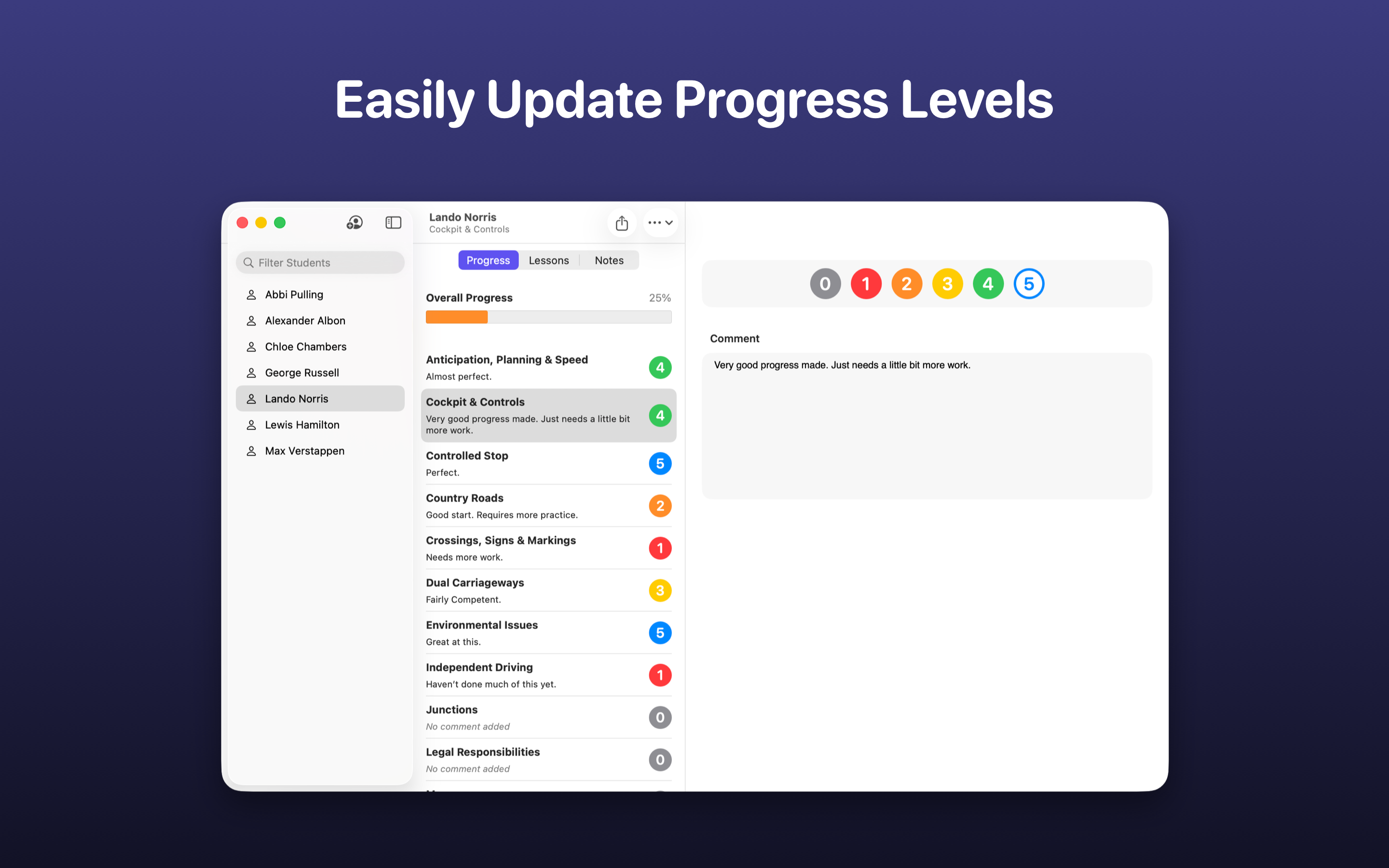 Instructor Screenshot