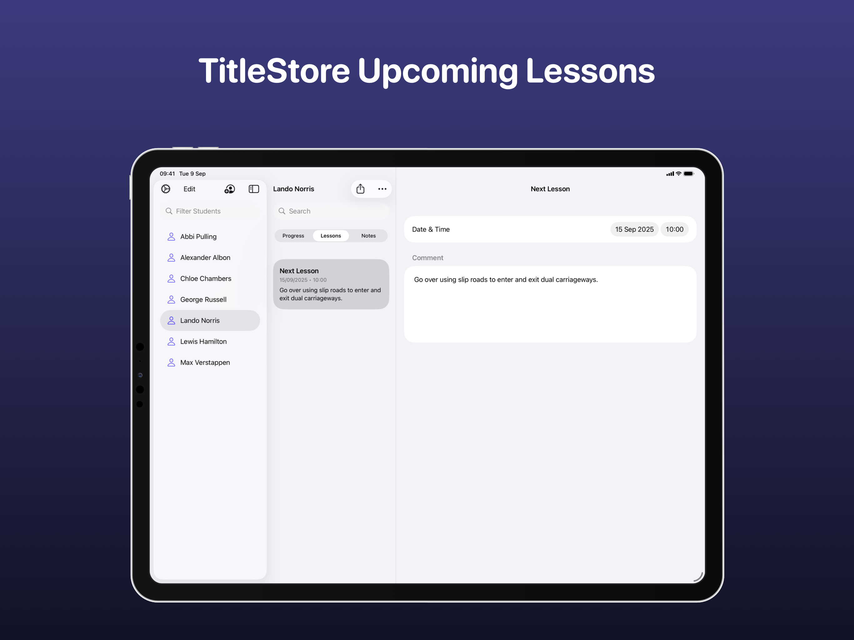 Instructor Screenshot