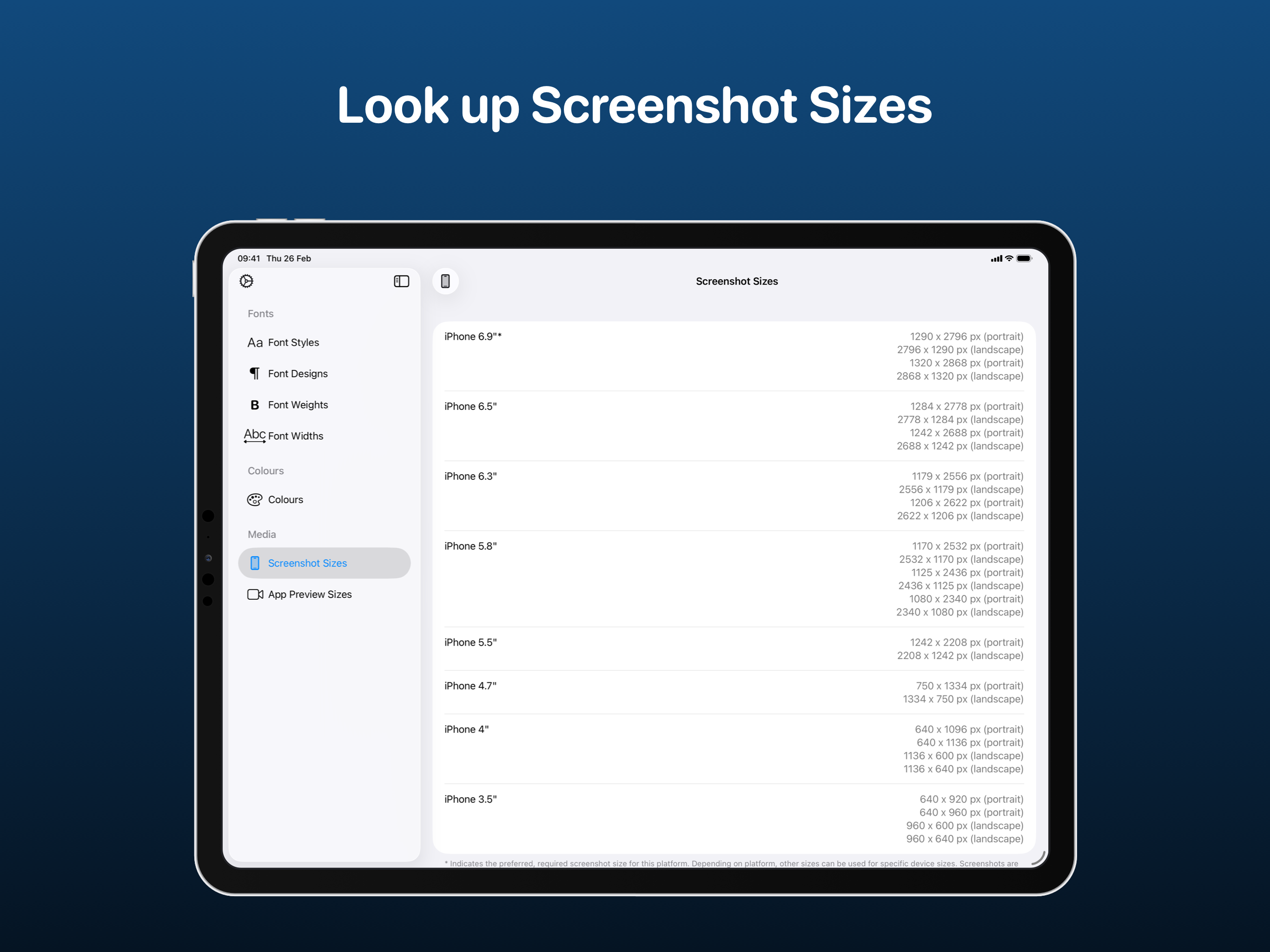 StyleGuide Screenshot