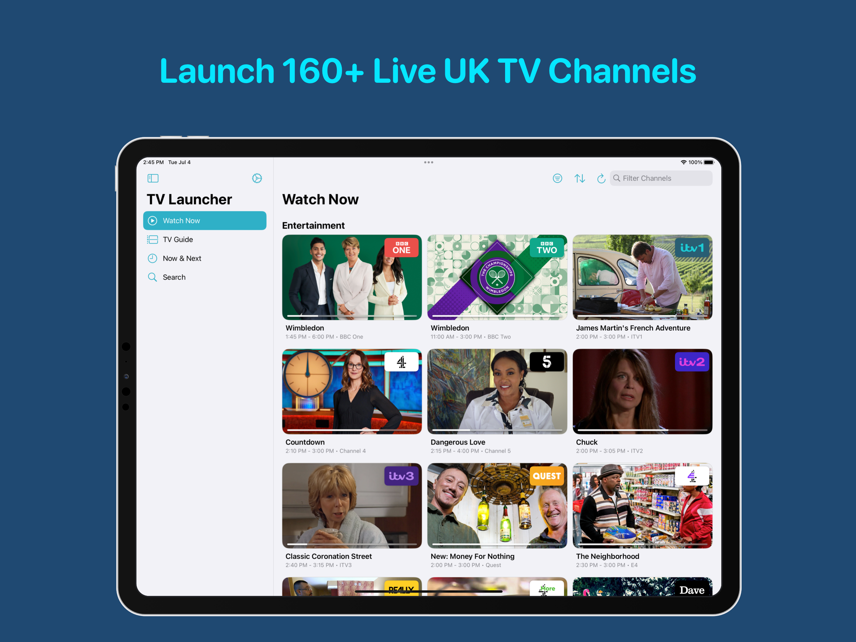 TV Launcher Screenshot